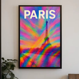 Paris In Vibrant Colors Poster