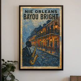 New Orleans Bayou Bright Poster