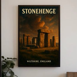 Stonehenge Vintage British Heritage Collectors Poster