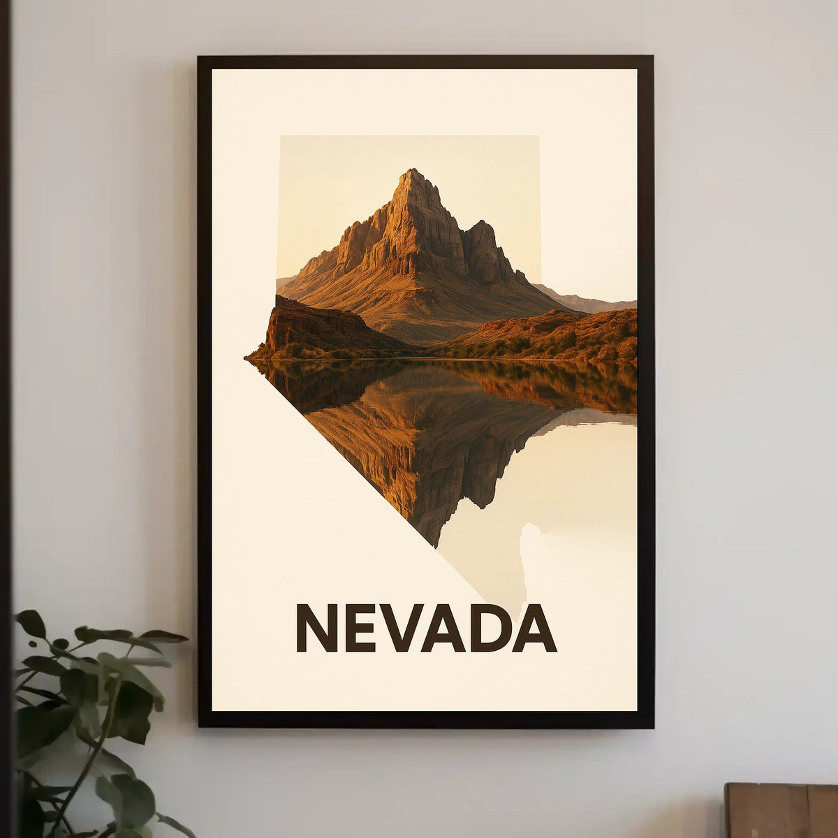Nevada Landscape Reflection Poster