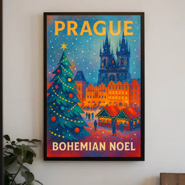 Prague Bohemian Noel Poster
