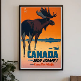 Canada Adventure Awaits: Vintage Travel Poster PosterGoat