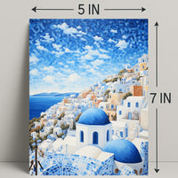 Santorini Serenity Poster