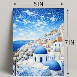 Santorini Serenity Poster