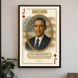 Barack Obama 44th President Portrait Scene For Wall Poster