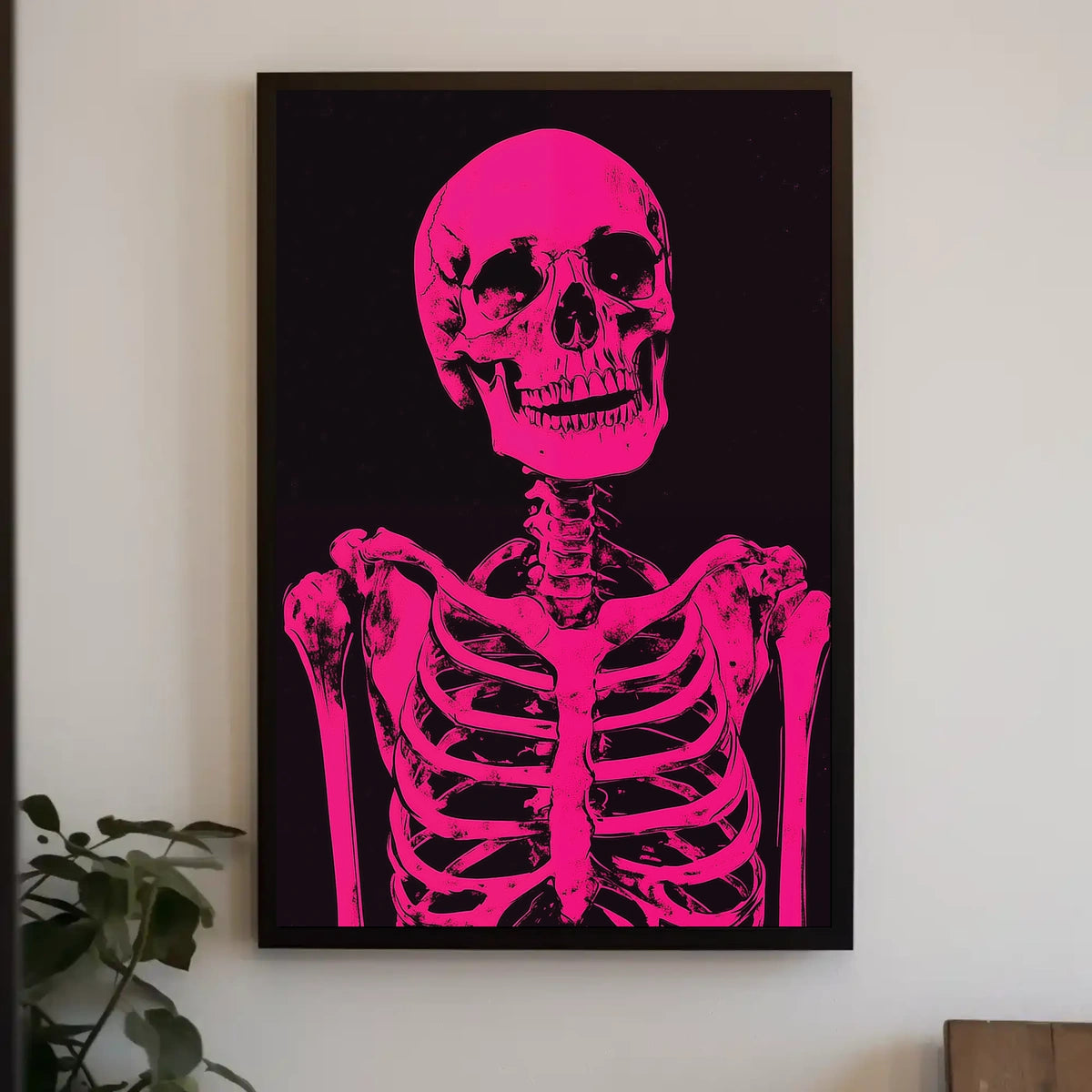 Skeleton Graphic Bold Contrast Poster