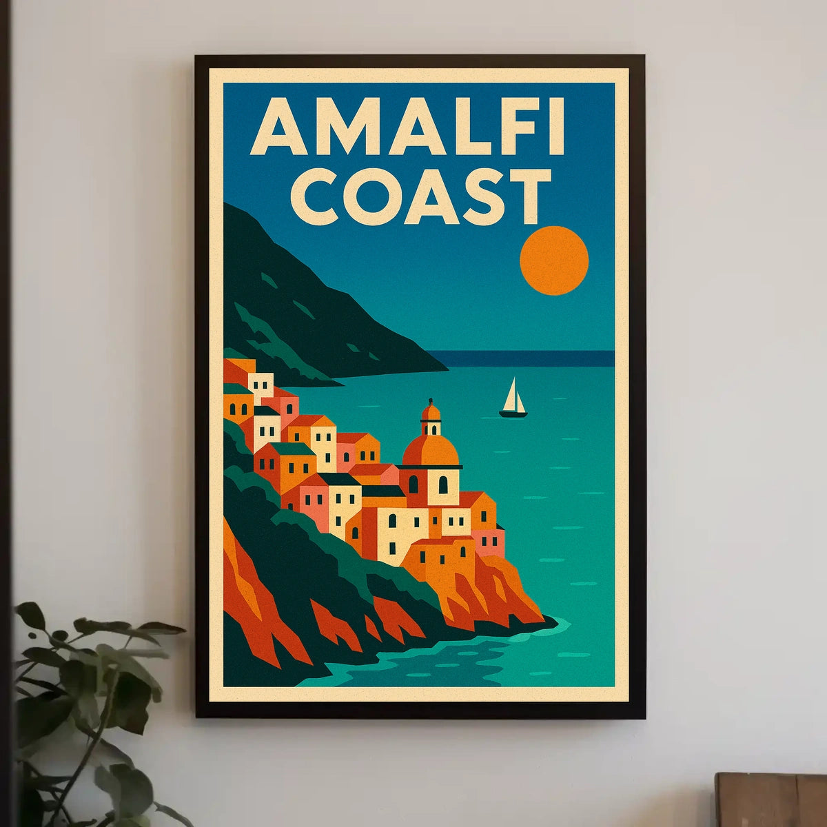 Amalfi Coast A Scenic Escape Poster
