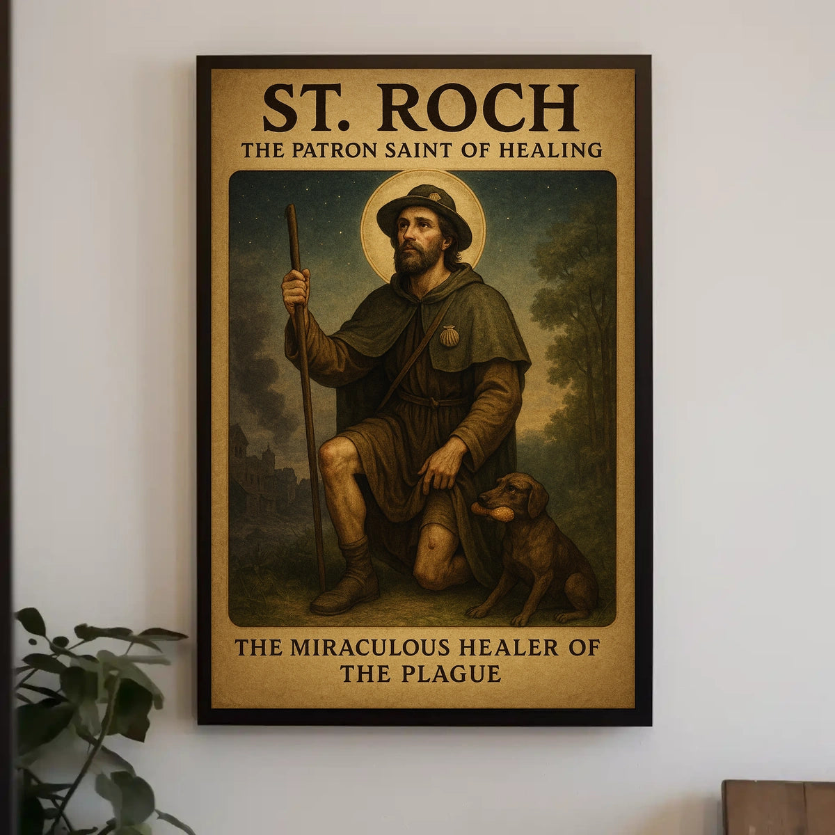 St. Roch The Patron Saint of Healing Poster