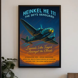 Heinkel He 111 The Skys Vanguard Poster