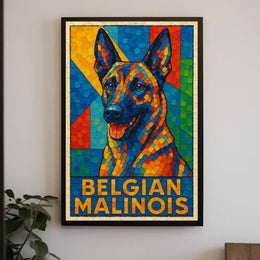 Belgian Malinois Art Poster
