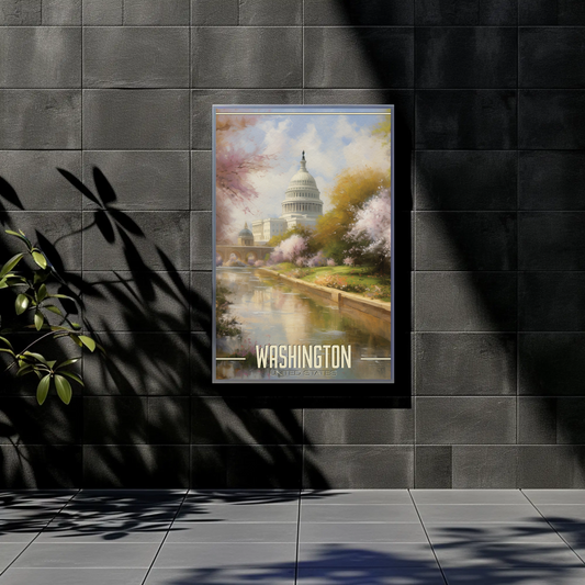 Washington DC United States Vintage Poster