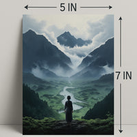 Serenity In The Mountains Poster
