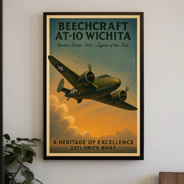 Beechcraft At-10 Wichita Legend Of The Poster