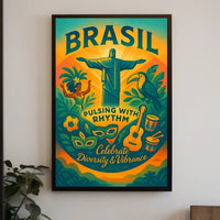 Brazilian Cultural Celebration Festive Artwork Cultural or Heritage Poster