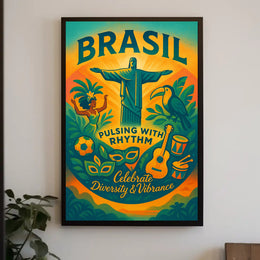 Brazilian Cultural Celebration Festive Artwork Cultural or Heritage Poster