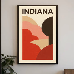 Indiana Abstract Landscape Poster