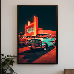 Neon Nostalgia Poster