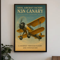 Naval Aircraft Factory N3N Canary Poster