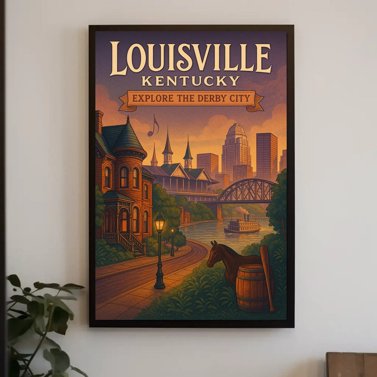 Explore Louisville, Kentucky Poster