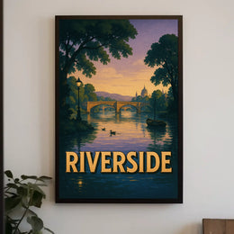 Riverside Serenity Poster