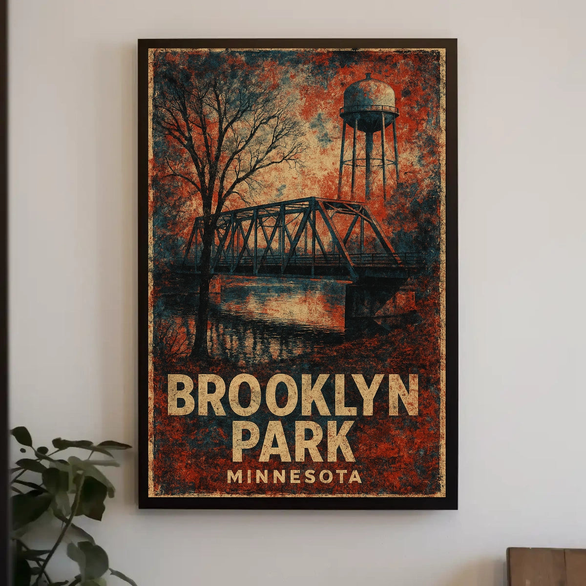 Brooklyn Park Minnesota Urban Photography Poster