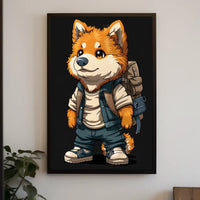 Adventurous Fox Character Poster