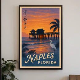 Tranquil Sunset in Naples, Florida Poster