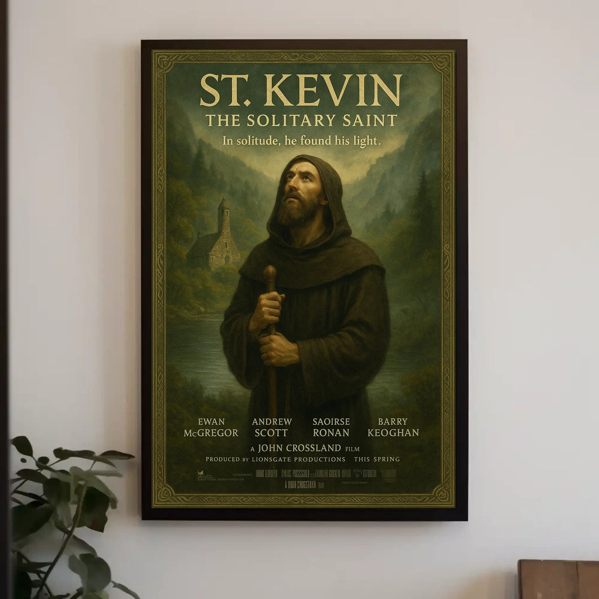 St. Kevin The Solitary Saint Poster