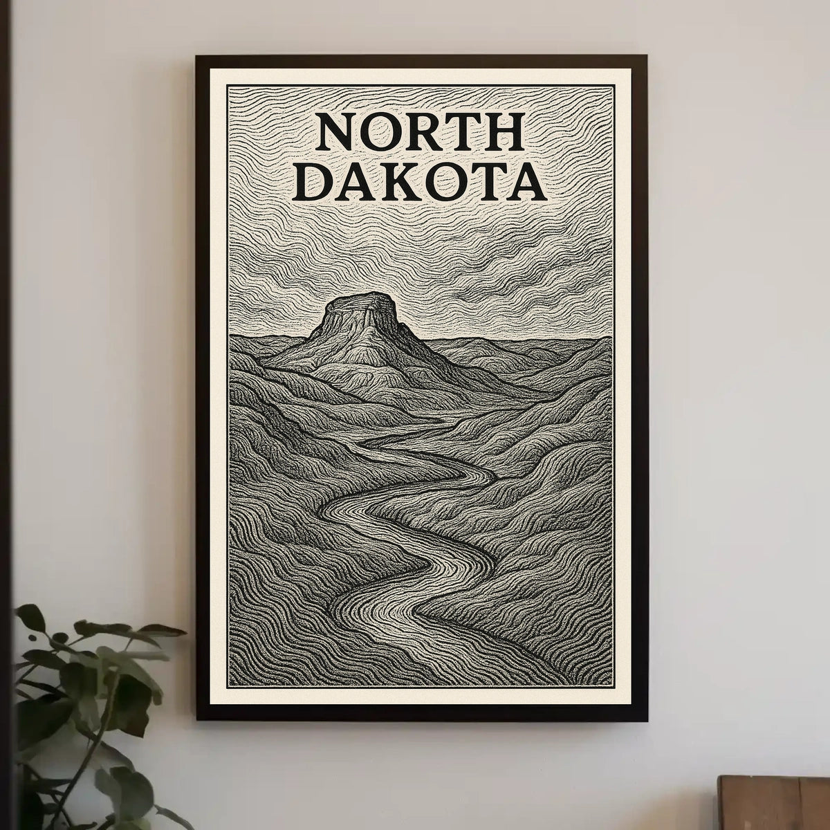 North Dakota Landscape Poster