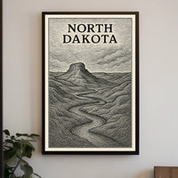 North Dakota Landscape Poster