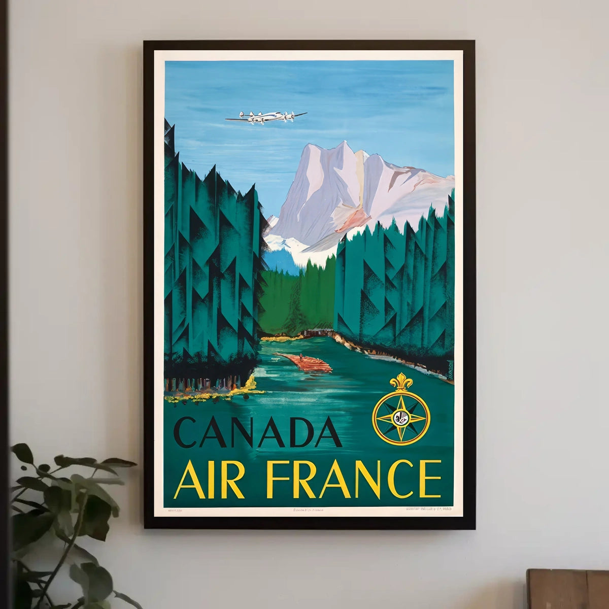 Canada Air France Travel Poster