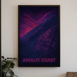 Amalfi Coast Poster Wall Art Print 18x24 Seaside Views