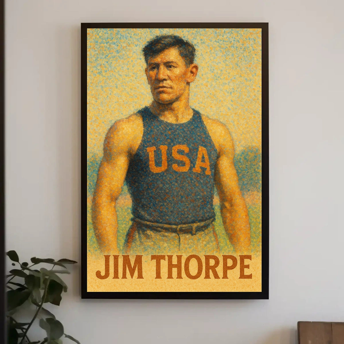 Jim Thorpe American Athlete Poster