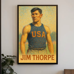 Jim Thorpe American Athlete Poster