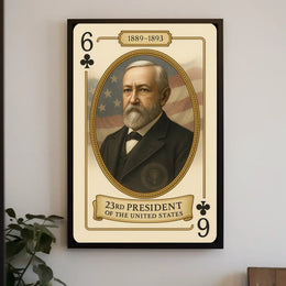 Portrait Of The 23rd President Of The United States Poster