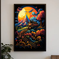Dreamy Train Journey Poster