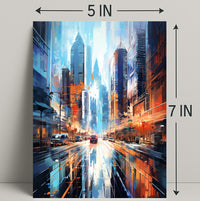 Urban Vibes A Futuristic Cityscape Poster