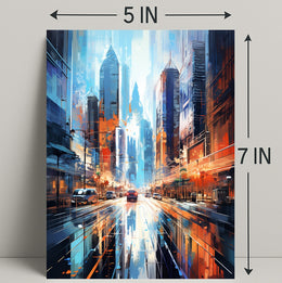 Urban Vibes A Futuristic Cityscape Poster