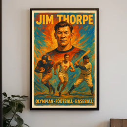 Celebrating Jim Thorpe A Multisport Legend Poster