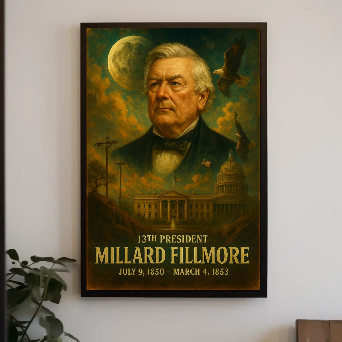 Millard Fillmore 13Th President Poster