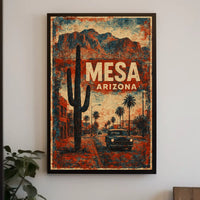Mesa, Arizona Vintage Vintage Poster