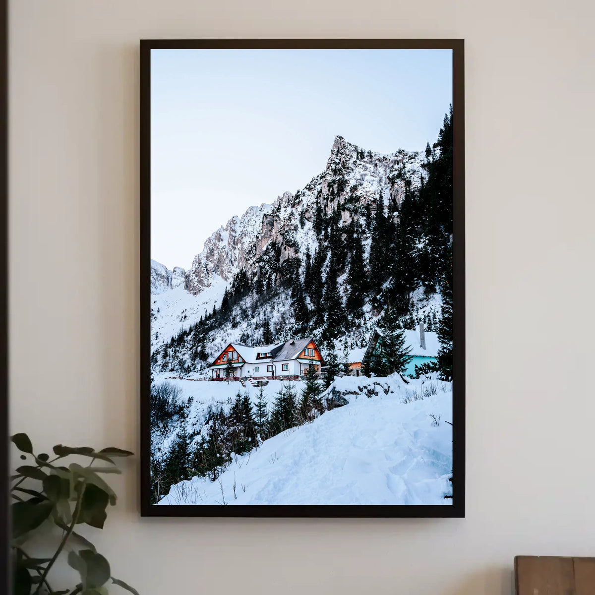 Winter Mountain Retreat Poster