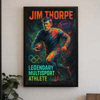 Jim Thorpe Legendary Multisport Athlete Jim Thorpe Poster