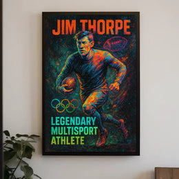 Jim Thorpe Legendary Multisport Athlete Jim Thorpe Poster