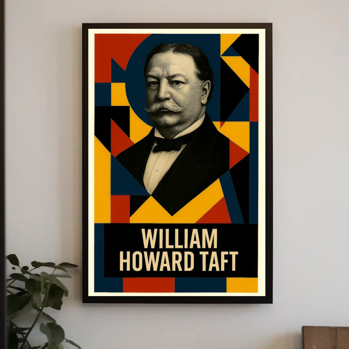 William Howard Taft 27th President of the United States Abstract Pop Poster