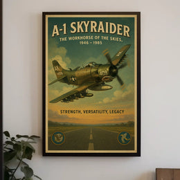 A-1 Skyraider The Workhorse of the Skies Poster