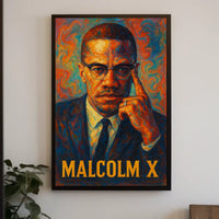 Malcolm X Iconic Portrait Poster