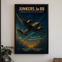 Junkers Ju 88 Pioneering Force of the Luftwaffe Poster