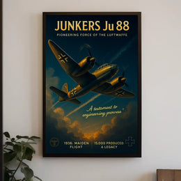 Junkers Ju 88 Pioneering Force of the Luftwaffe Poster