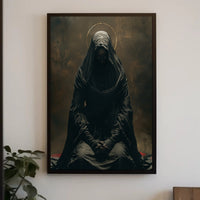 Mysterious Cloaked Figure Spiritual Art Poster Print PosterGoat